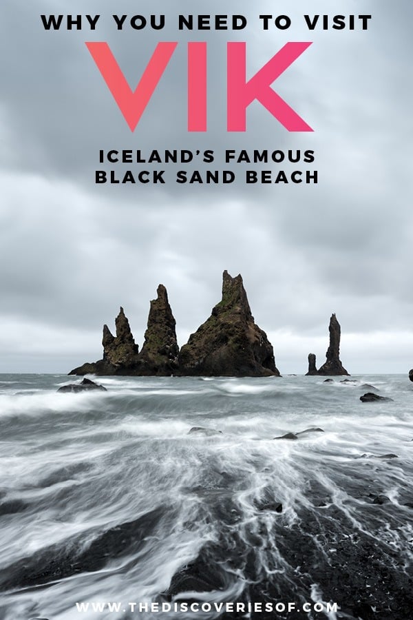 Iceland is packed with incredible landscapes and beautiful places. Reynisfjara in Vik is one of them - a black sand beach that proves nature is a drama queen! Pure photography inspiration. #travel #iceland #travelinspiration 