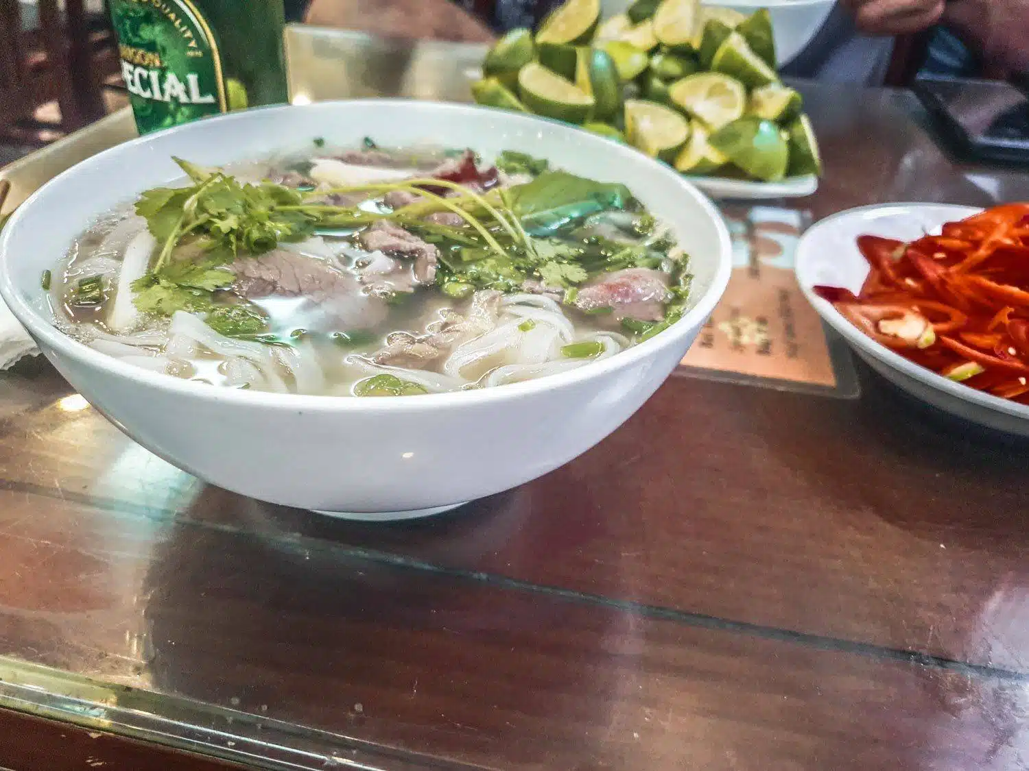 The best pho in Hanoi at Pho 10