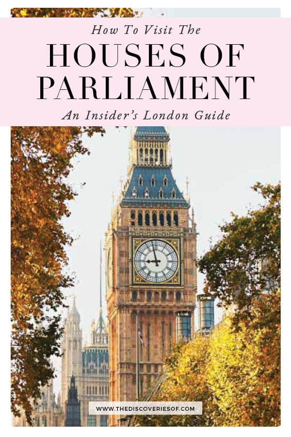 house of parliament tour tickets