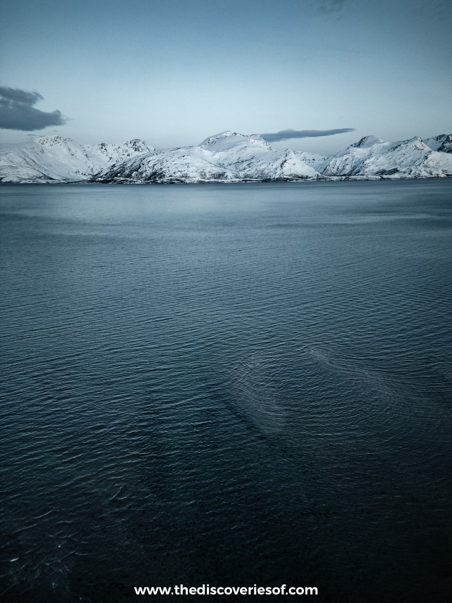 Aerial view of the mountains from Skittenelv